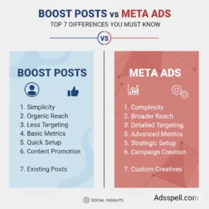 Read more about the article Boost Posts vs Meta Ads: Top 7 Differences You Must Know